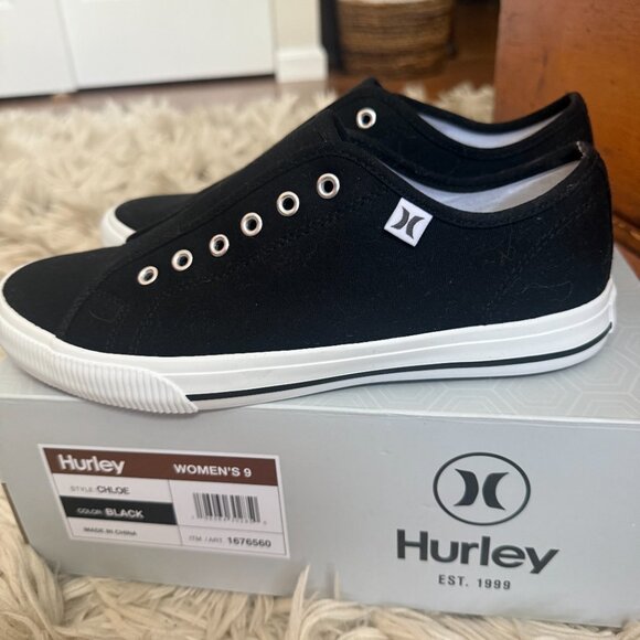 Hurley Slip On Black Sneakers - Picture 2 of 6